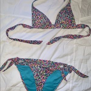 Victoria Secret bikini push up top and bottoms